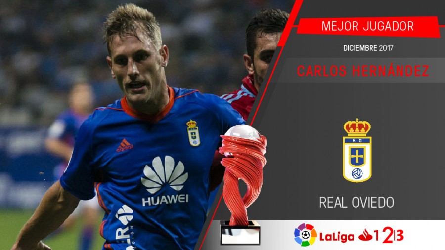 Carlos Hernández, mejor jugador de diciembre en Segunda División