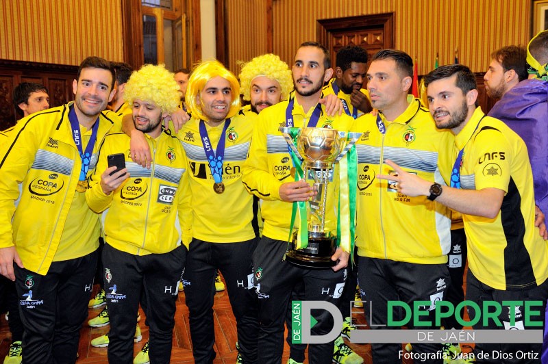 Diputación exhibe la Copa de España del Jaén FS hasta el 8 de abril