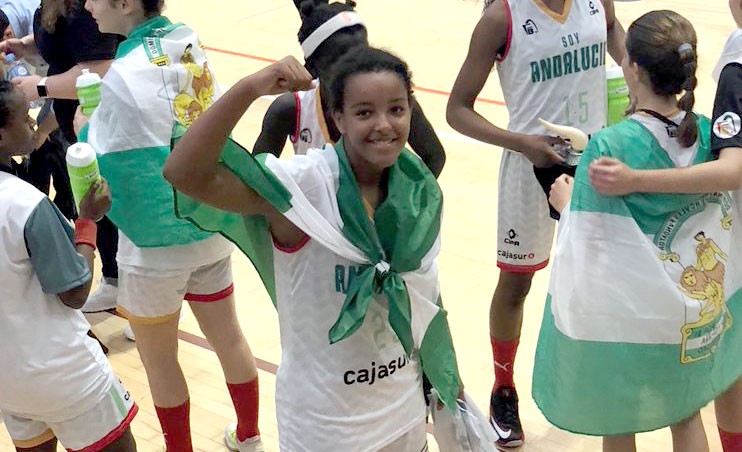 La linarense Feysse Quintana, campeona de España con la Selección Andaluza de minibasket