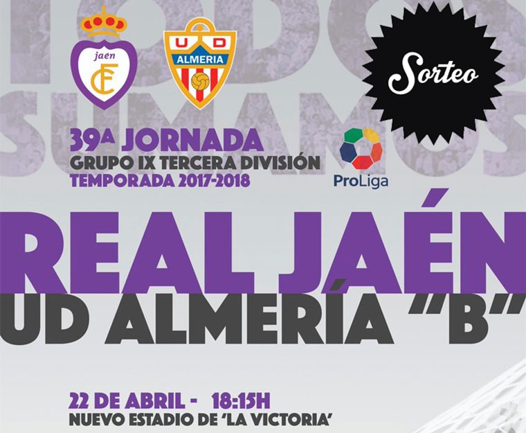 Sorteo de dos entradas para asistir al Real Jaén – Almería B