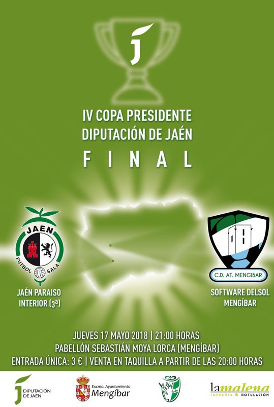 Jaén FS ‘B’ y Mengíbar FS se miden este jueves en la IV final de la Copa Presidente