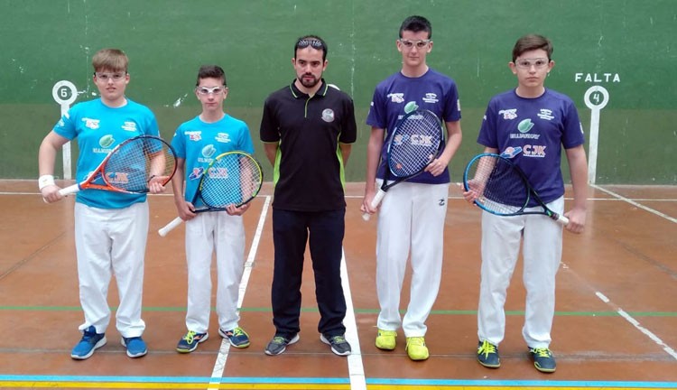 El equipo infantil del Frontenis Ciudad de Jaén revalida el título como campeón de Andalucía