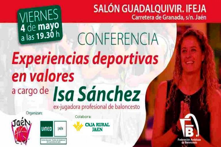 La ex jugadora de la Selección Española de baloncesto, Isabel Sánchez, impartirá una conferencia este viernes en Jaén