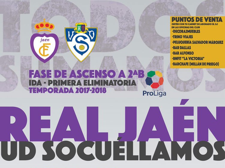 El Real Jaén – UD Socuéllamos, este domingo por la tarde en La Victoria