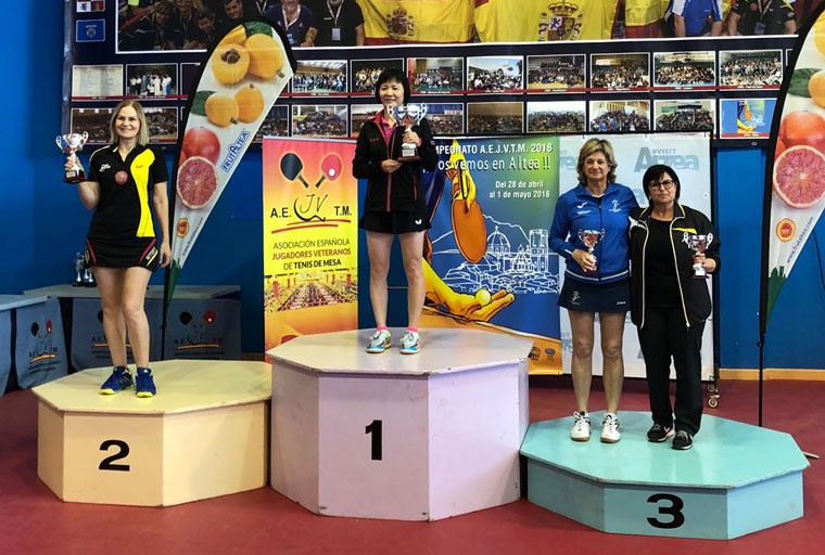 Yanlan Li, del CDTM Hujase Jaén, campeona de España en el Nacional de Veteranos 2018