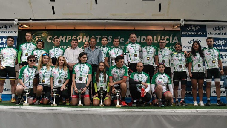 Los nuevos campeones andaluces contra el crono se fijan en Bélmez de la Moraleda