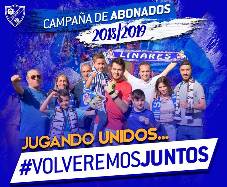 El Linares Deportivo presenta su campaña de abonos 18-19 bajo el lema #VolveremosJuntos