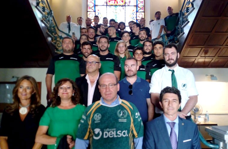 Recepción en el Ayuntamiento del Jaén Rugby tras su ascenso a División de Honor B