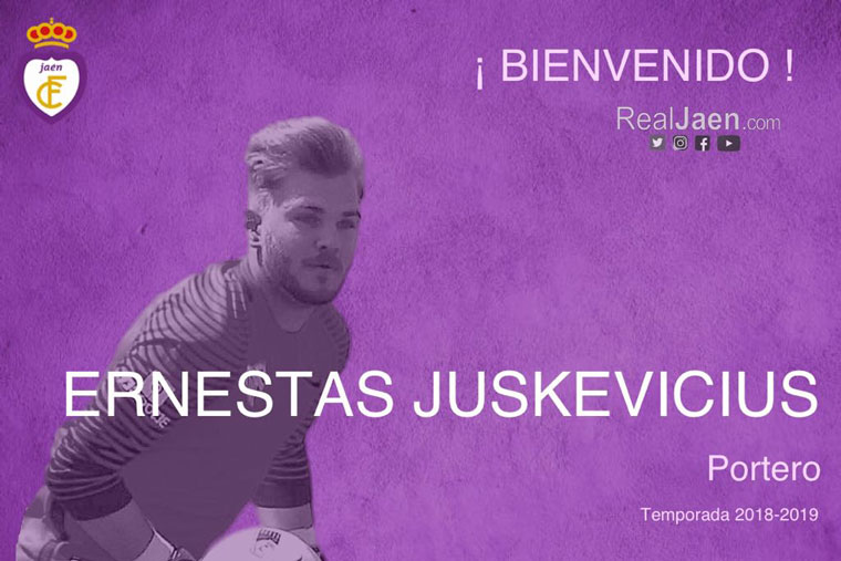 El guardameta Ernestas Juskevicius firma por el Real Jaén