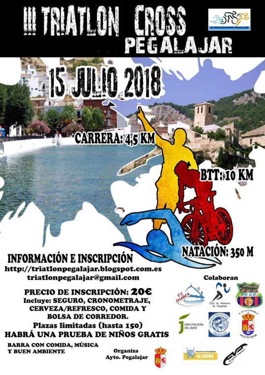 Pegalajar celebra este domingo su III Triatlón Cross