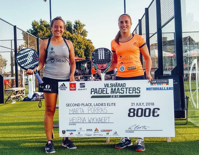 Marta Porras, subcampeona del Vilshärad Padel Masters en Suecia