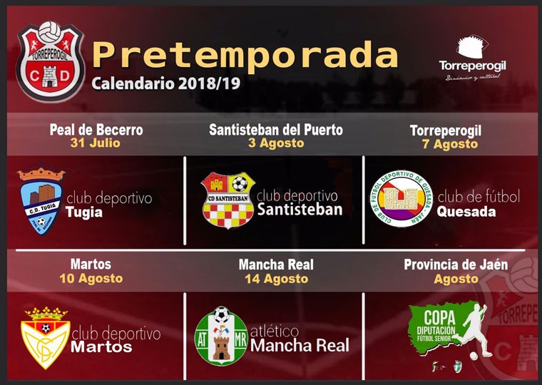 El CD Torreperogil anuncia su calendario de amistosos de pretemporada