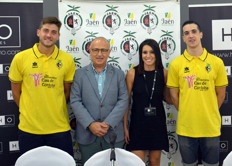 Espíndola y Piqueras, presentados como jugadores del Jaén FS