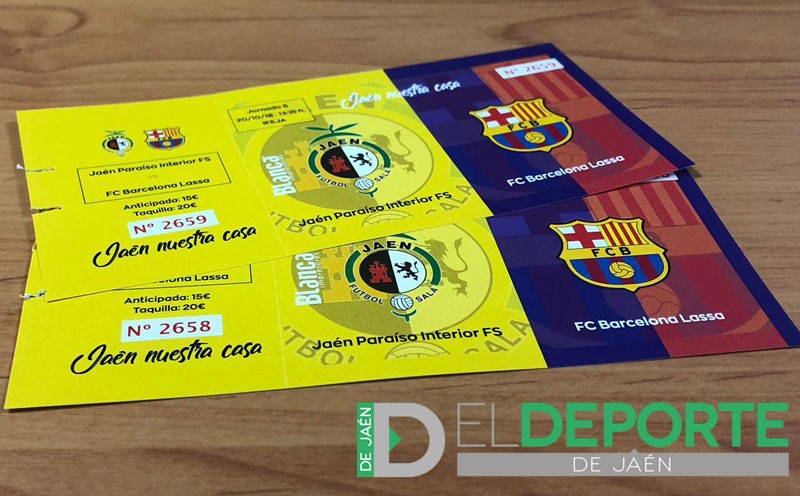 Sorteo de dos entradas para asistir al Jaén FS – FC Barcelona