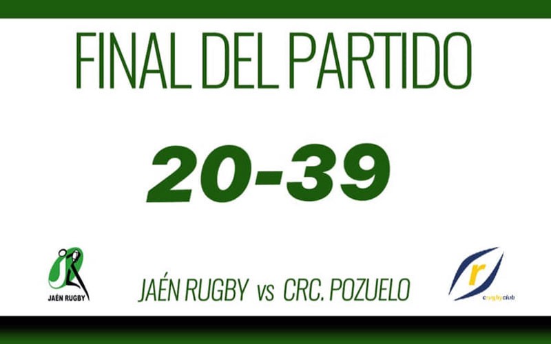 Derrota del Jaén Rugby ante Pozuelo para cerrar la primera vuelta en la séptima plaza