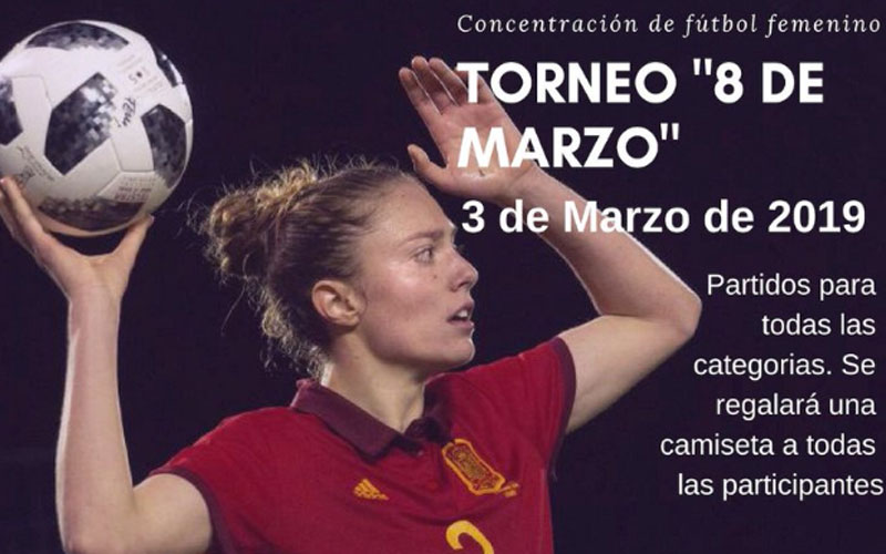 Alcaudete promociona el fútbol femenino con un torneo con motivo del Día de la Mujer