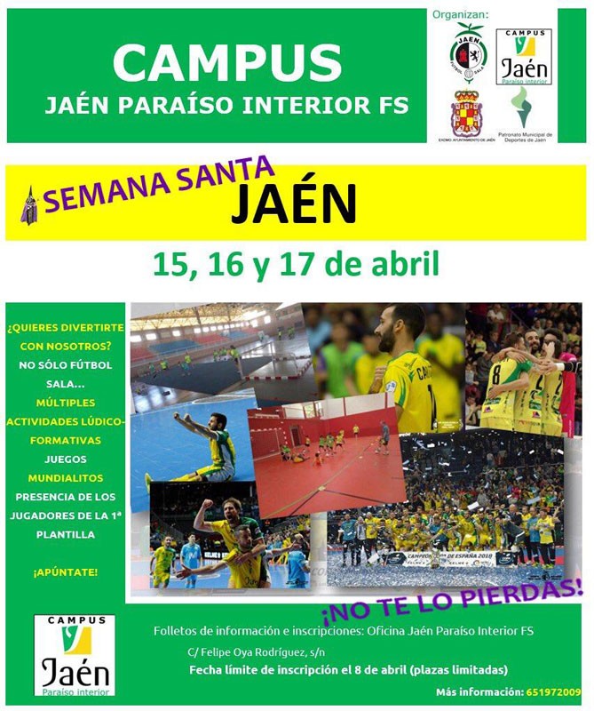 Cartel del Campus Jaén FS de Semana Santa