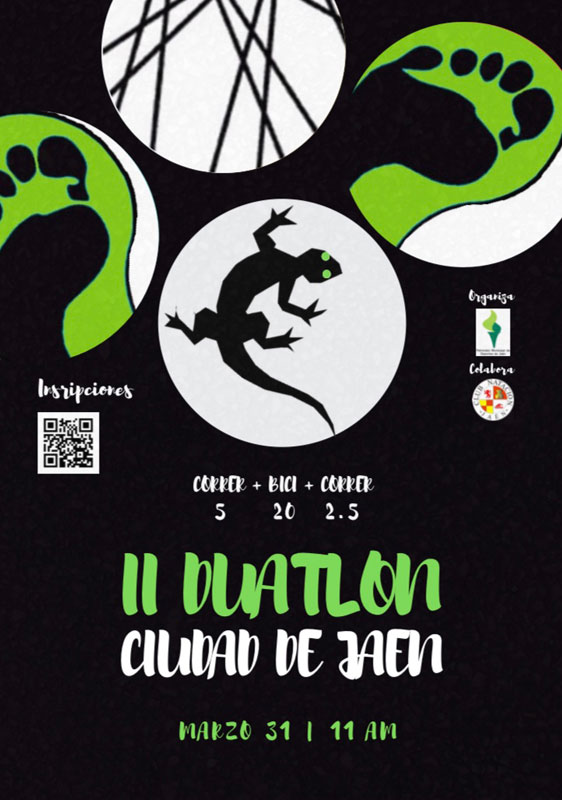 Cartel del II Duatlón Ciudad de Jaén