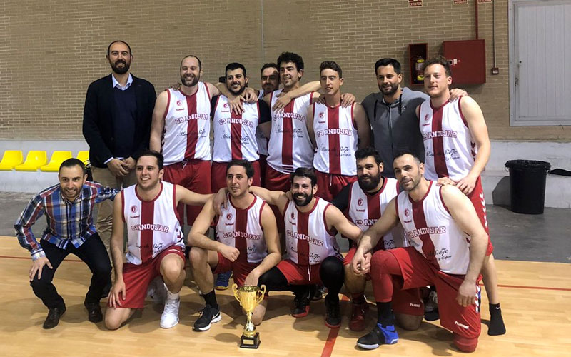 El CB Andújar, campeón de la Copa Diputación de baloncesto senior masculino