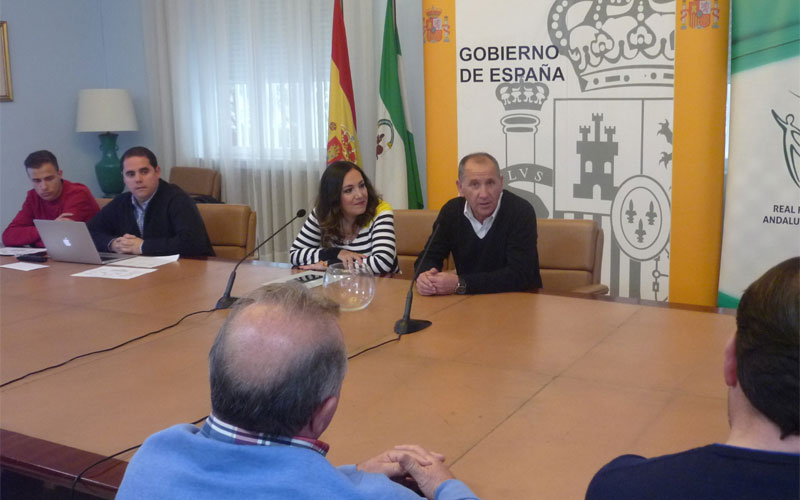 Autoridades durante el sorteo de la Copa Subdelegada de Jaén