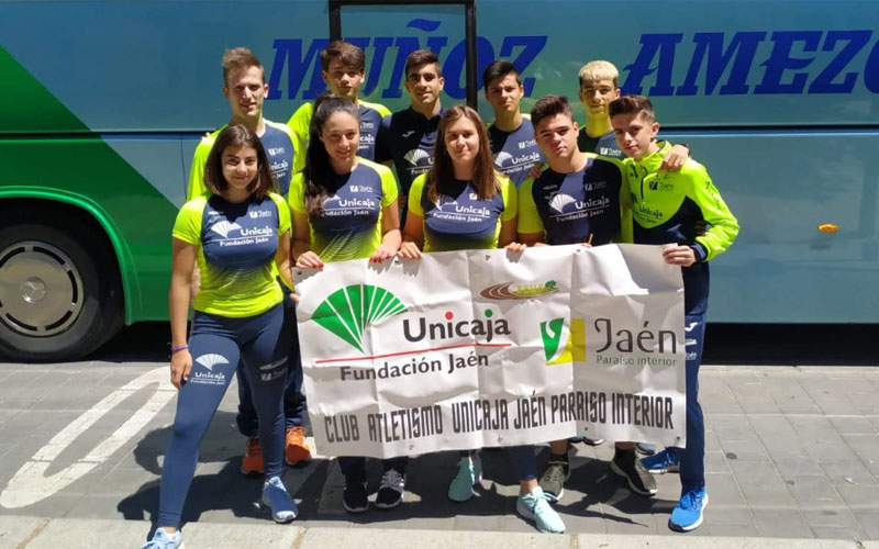 9 medallas para los atletas del Unicaja Atletismo en el Andaluz sub-18