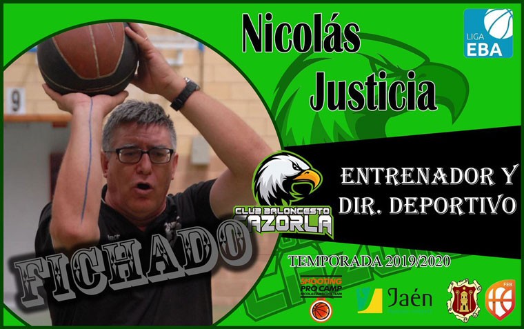 Nicolás Justicia dirigirá el nuevo CB Cazorla con Sergio Badillo como su segundo