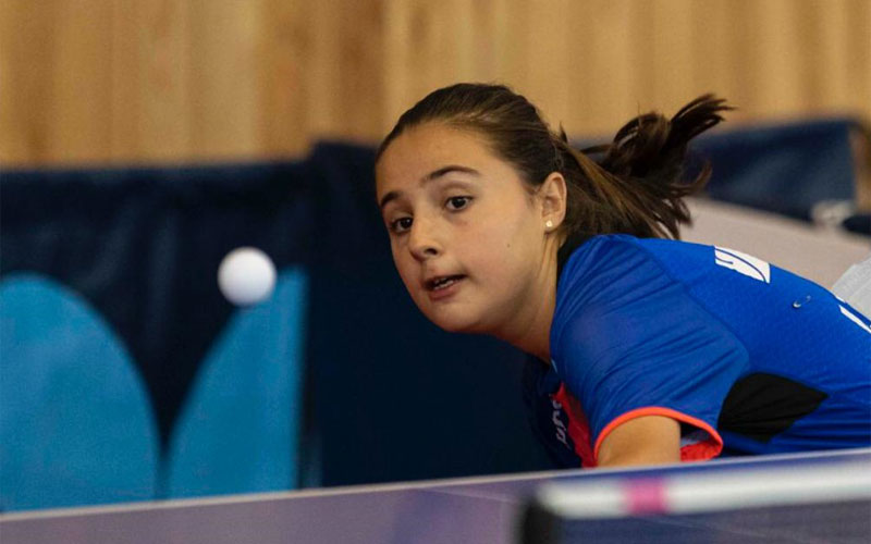 La linarense Isabel Conchillo representa a España en el Europeo de Tenis de Mesa benjamín