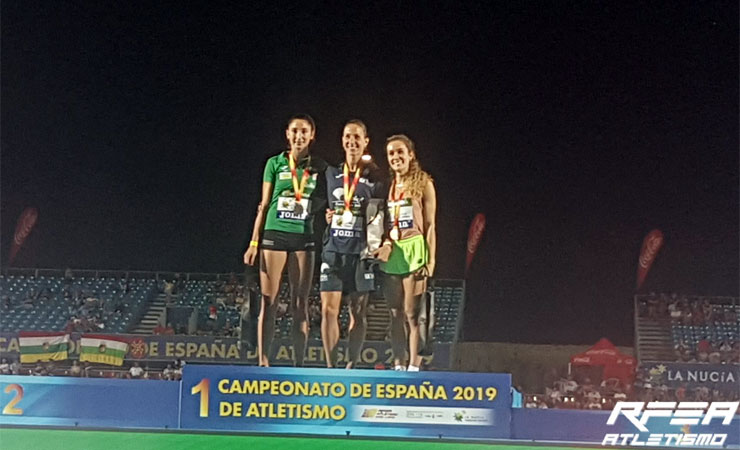 Excelente Campeonato de España para Unicaja Atletismo con dos oros y tres platas