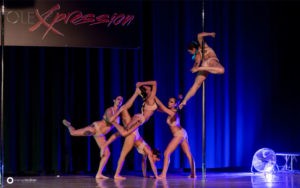 Componentes del equipo Bodywave Pole Dance Jaén