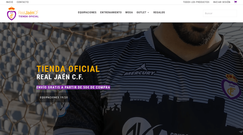 El Real Jaén presenta su nueva tienda online