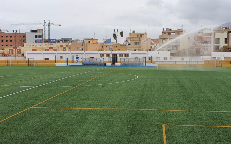 Suspendido el partido del Porcuna en Melilla por rachas de viento de hasta 80 km/h