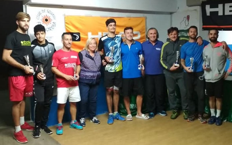Destacado papel del Club Squash Xauen Jaén en el Andaluz por categorías Master 2019