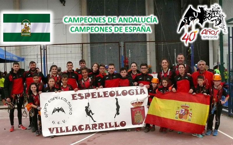 El Grupo de Espeleología de Villacarrillo repite en lo más alto del Ranking de Andalucía por clubes 2019