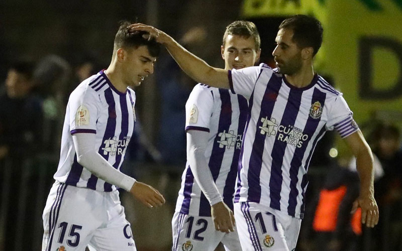 Aguado volvió a tener protagonismo con el Real Valladolid en Copa del Rey