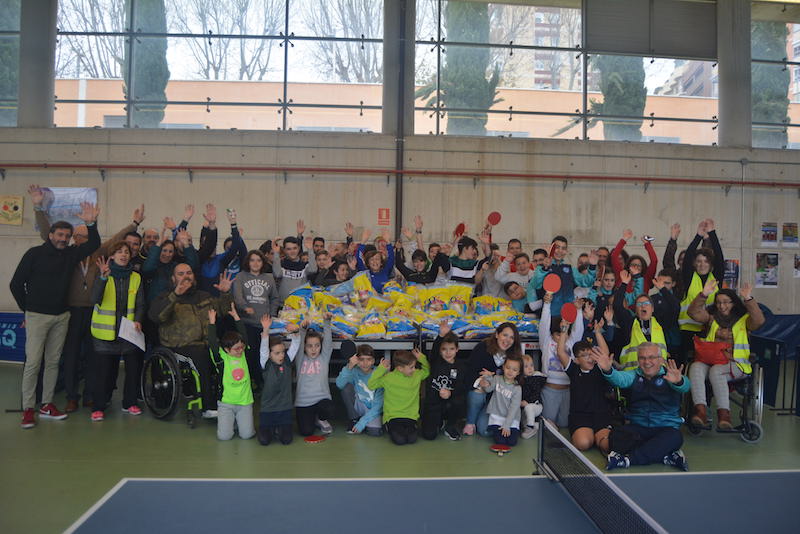 El Hujase Jaén reunió a unos 50 deportistas en un triangular inclusivo