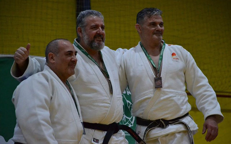 Francisco Alcaide, plata en la Copa de España de Judo de veteranos