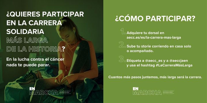 La carrera solidaria más larga de AECC se celebra en Jaén del 3 al 6 de mayo