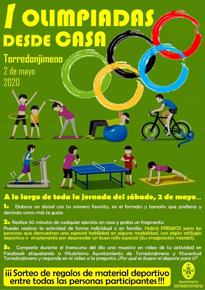 El Ayuntamiento de Torredonjimeno prepara unas olimpiadas desde casa