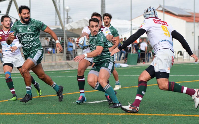 jesús niño en un partido con jaén rugby