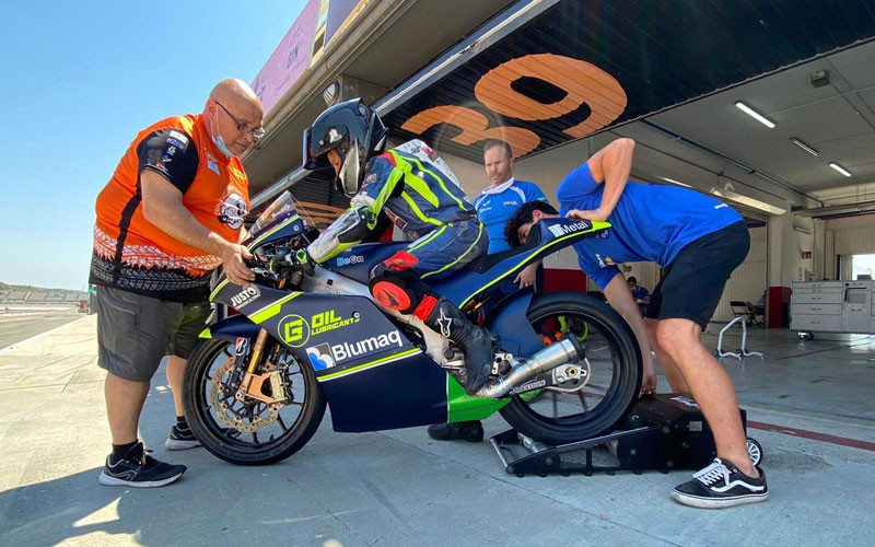 Primeros test de Jesús Torres con el HMA Racing en Cheste