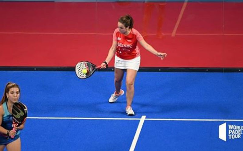 marta porras en un partido en world padel tour