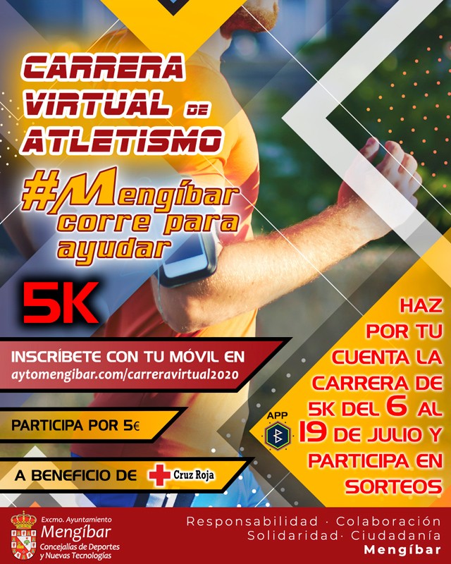 cartel carrera virtual mengíbar