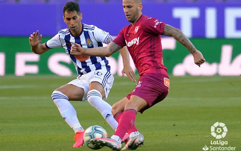 Javi Moyano disfruta de la permanencia virtual de su Real Valladolid