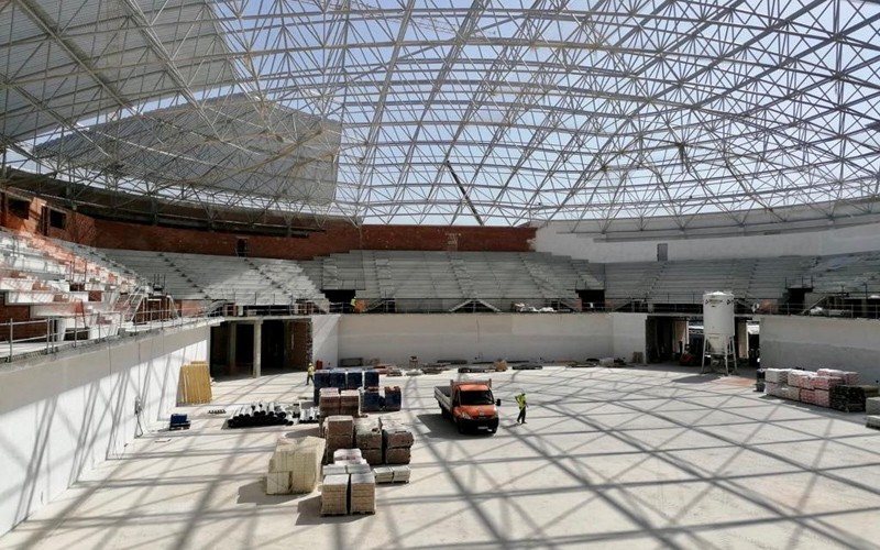El Olivo Arena supera el 50% de su ejecución y podría acoger la fase final de la Copa del Rey
