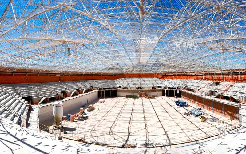 Las obras del Olivo Arena siguen avanzando a buen ritmo