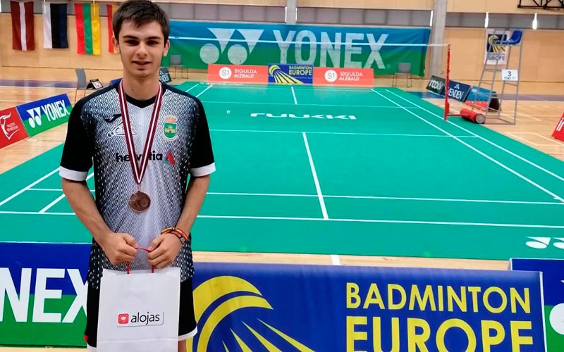 Cristian Arias, del Badminton Arjonilla, bronce en el Internacional sub-17 de Lituania
