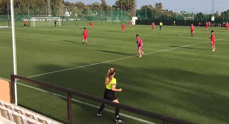 Un gol de Hugo Díaz da la primera victoria al Linares Deportivo en pretemporada