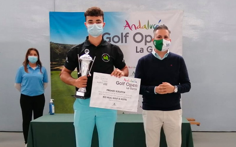 Eduardo Lozano, vencedor del IV Abierto Andalucía de Golf La Garza