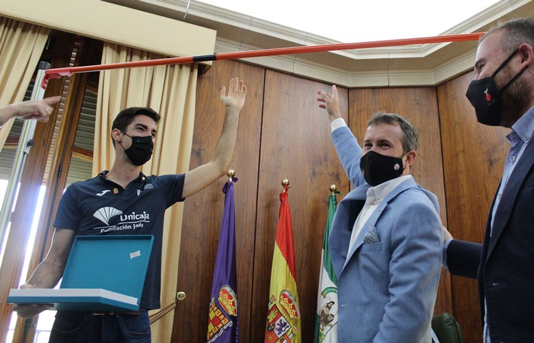 Recepción institucional a Carlos Rojas en el Ayuntamiento de Jaén