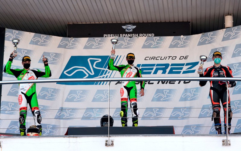 Sergio López y Bruno Baños, campeón y subcampeón del Andaluz Supersport 300